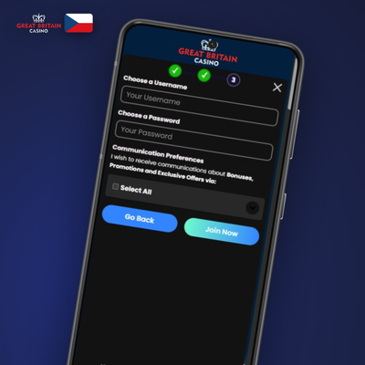 Ikona registrace přes sociální sítě v GB Casino – propojte účet jedním klepnutím